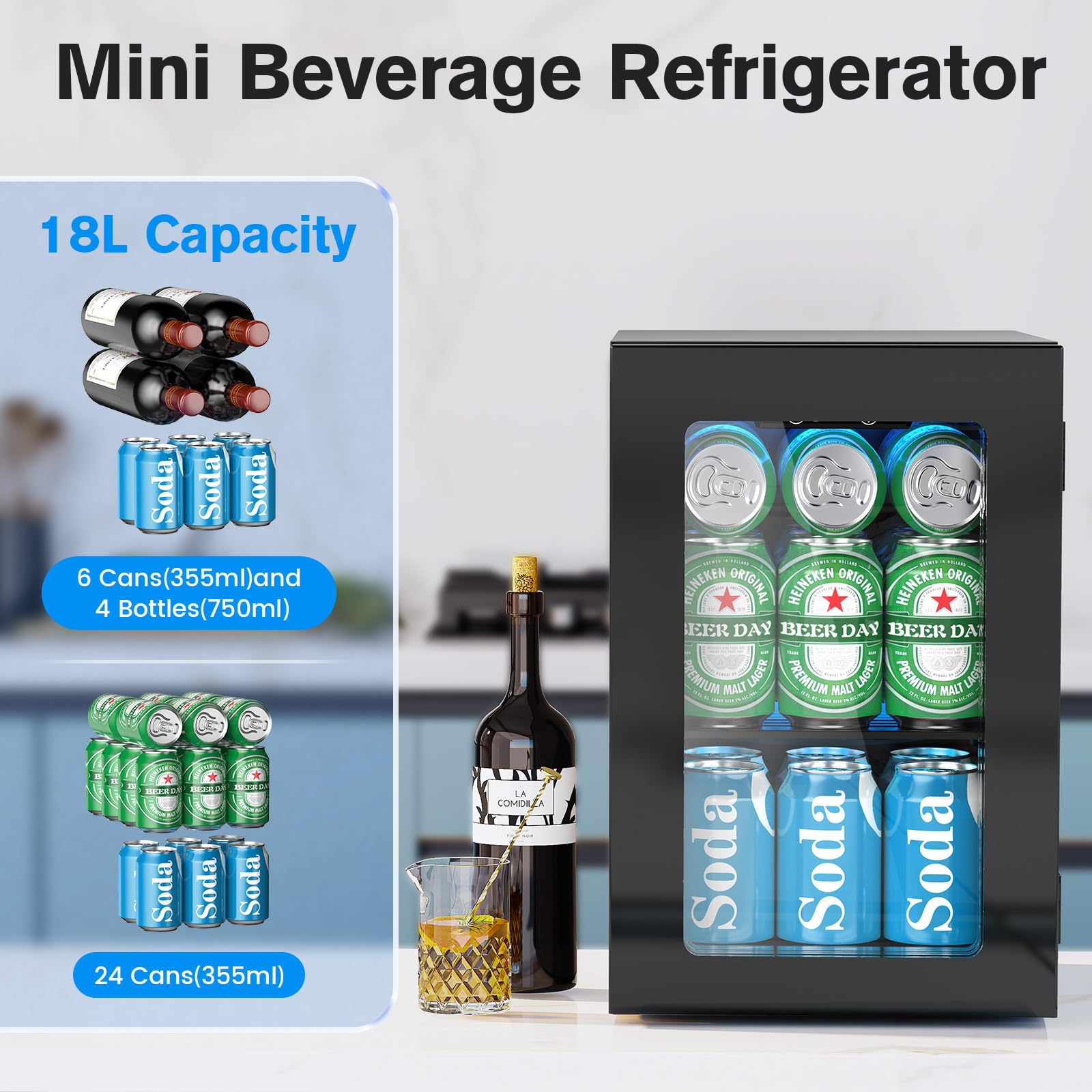 Electactic 3.2cu. ft. Wine & Beverage Cooler
