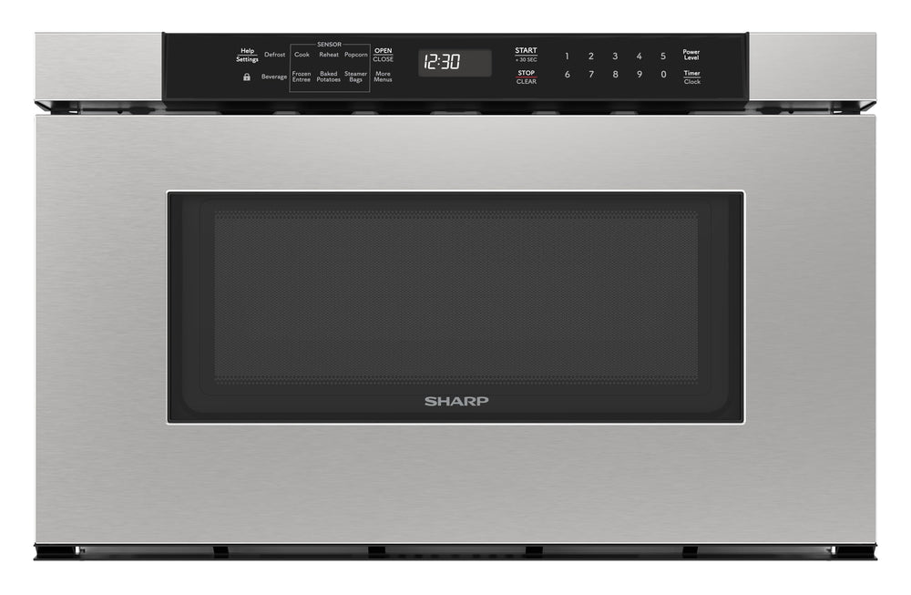 Sharp 17in. 1.2 Cu. Ft Microwave Drawer with Stainless Steel & Smart