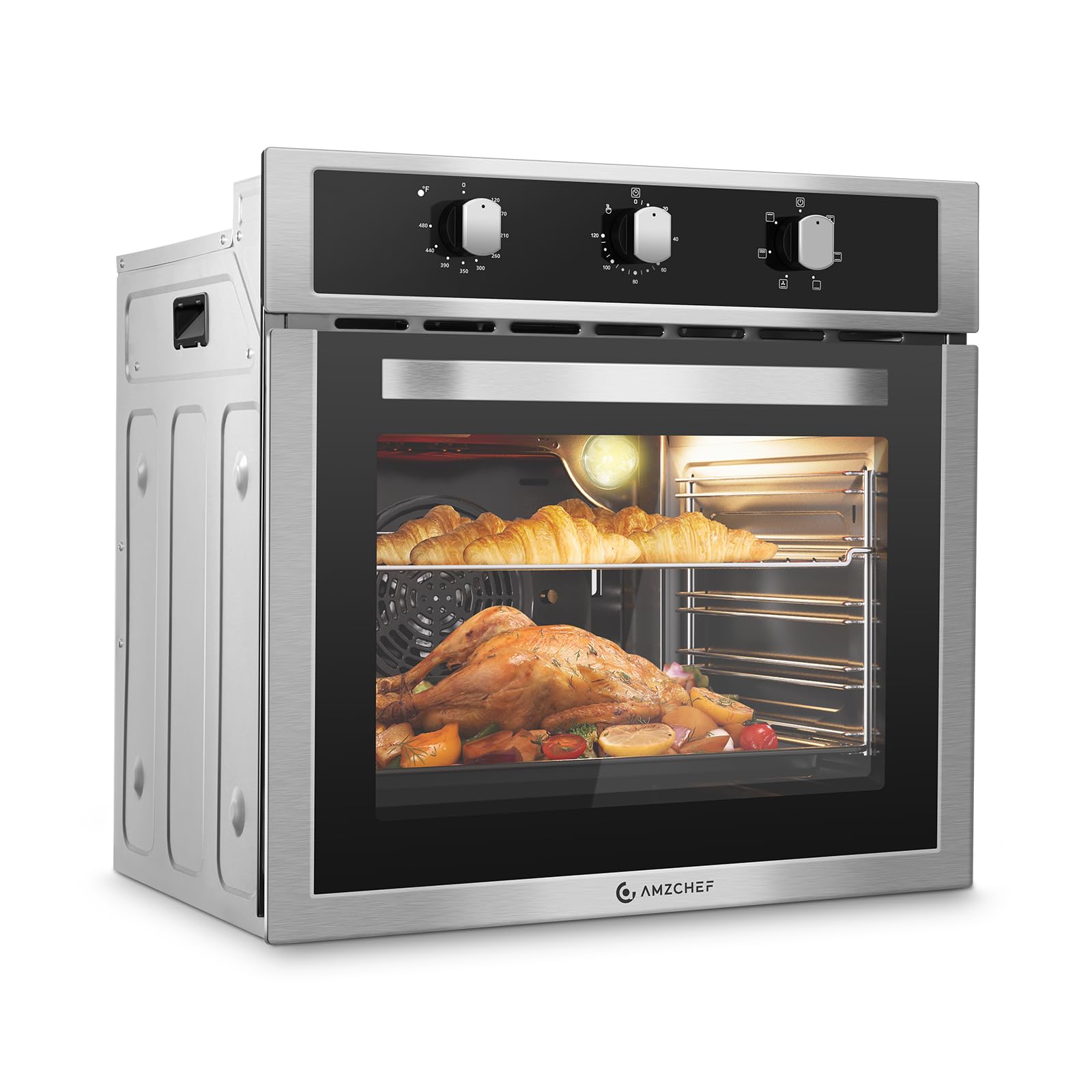 AMZCHEF 24in. 2.5 cu. ft. Built-In Wall Oven