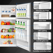 SMETA 20.5 cu. ft. Counter-Depth Refrigerator
