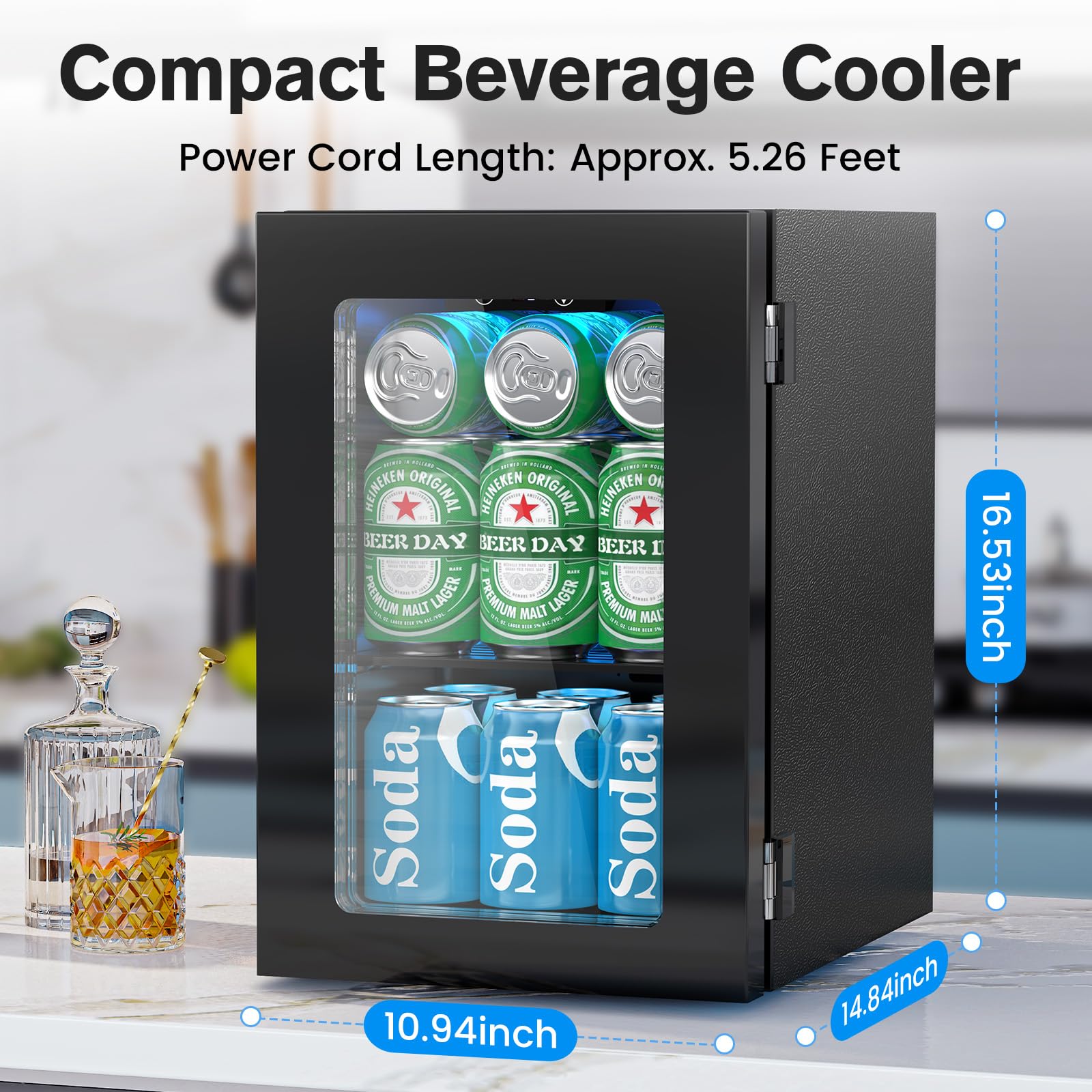 Electactic 3.2cu. ft. Wine & Beverage Cooler
