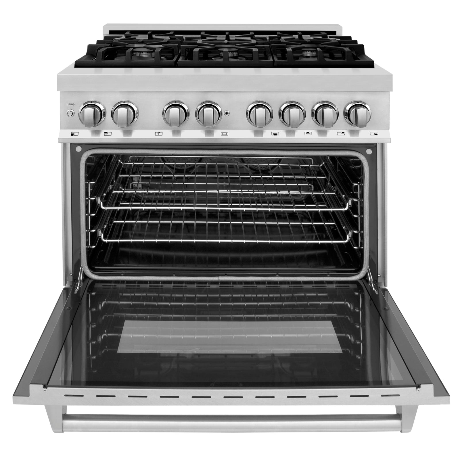 ZLINE 36 in. 4.6 cu. ft. Dual-Fuel Range with Stainless Steel