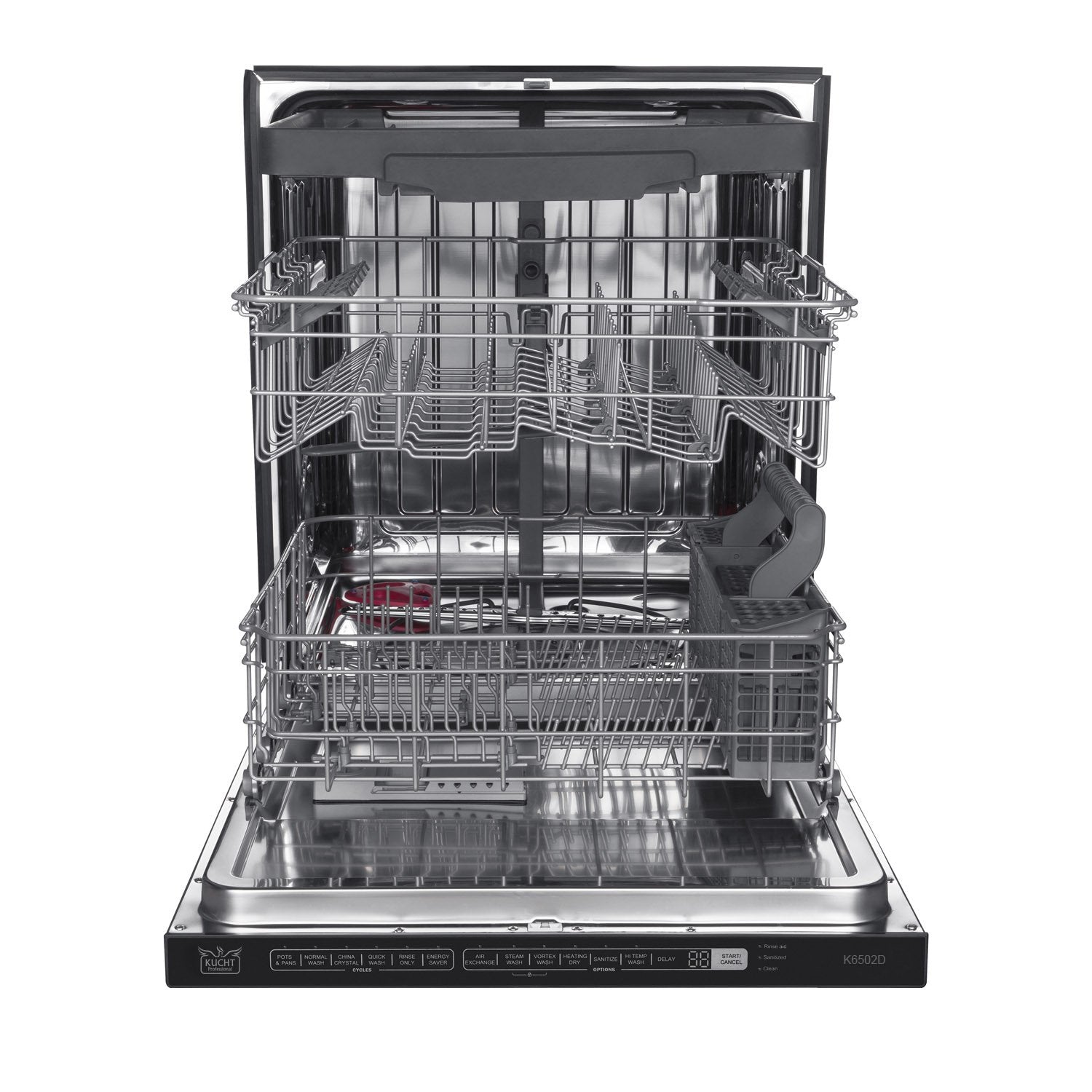 KUCHT 46 dBA Built-In Dishwasher with Stainless Steel