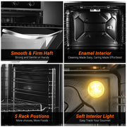 AMZCHEF 24in. 2.5 cu. ft. Built-In Wall Oven