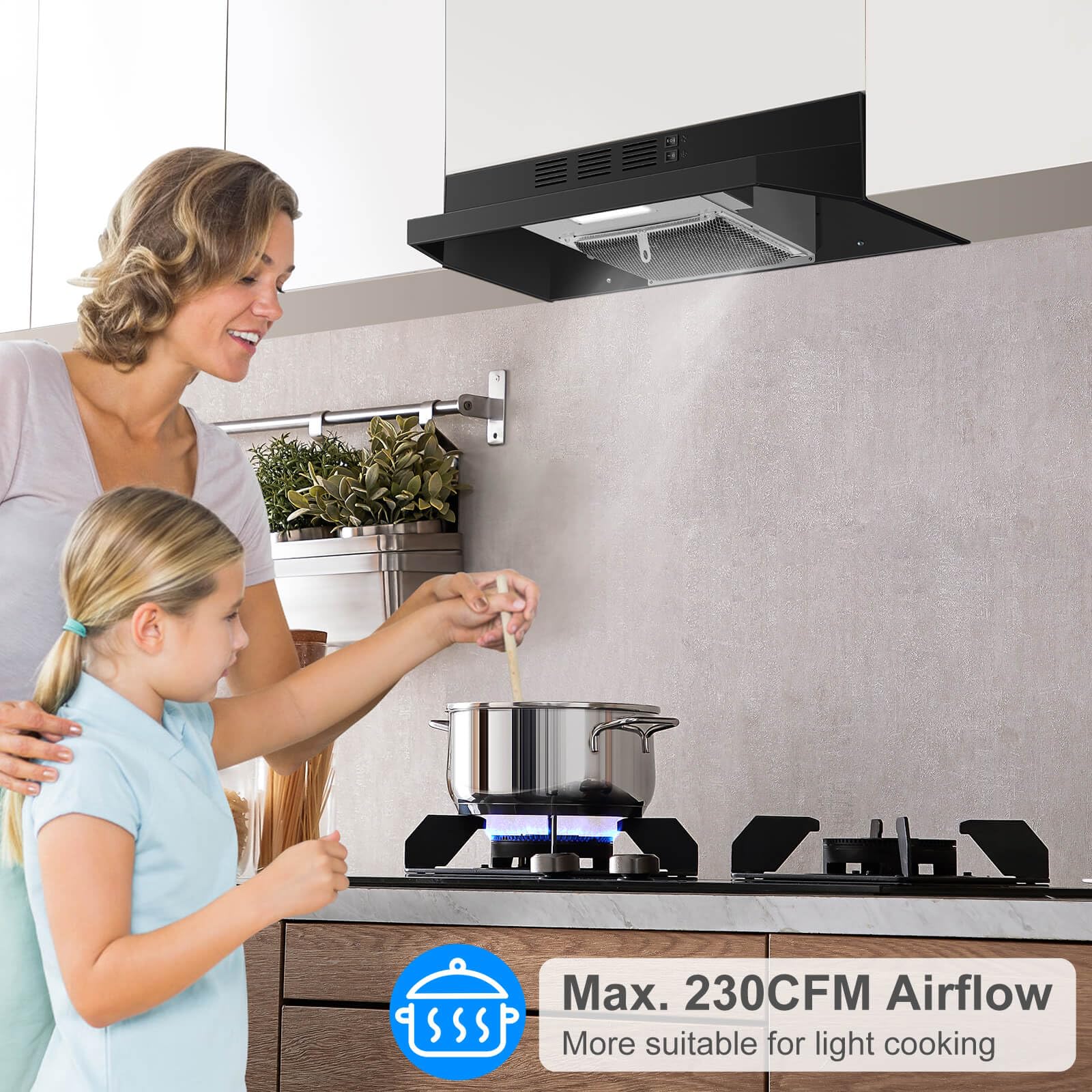 SNDOAS 24 in. Under-Cabinet Range Hood