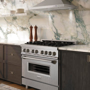 ZLINE 36 in. 4.6 cu. ft. Dual-Fuel Range with Stainless Steel