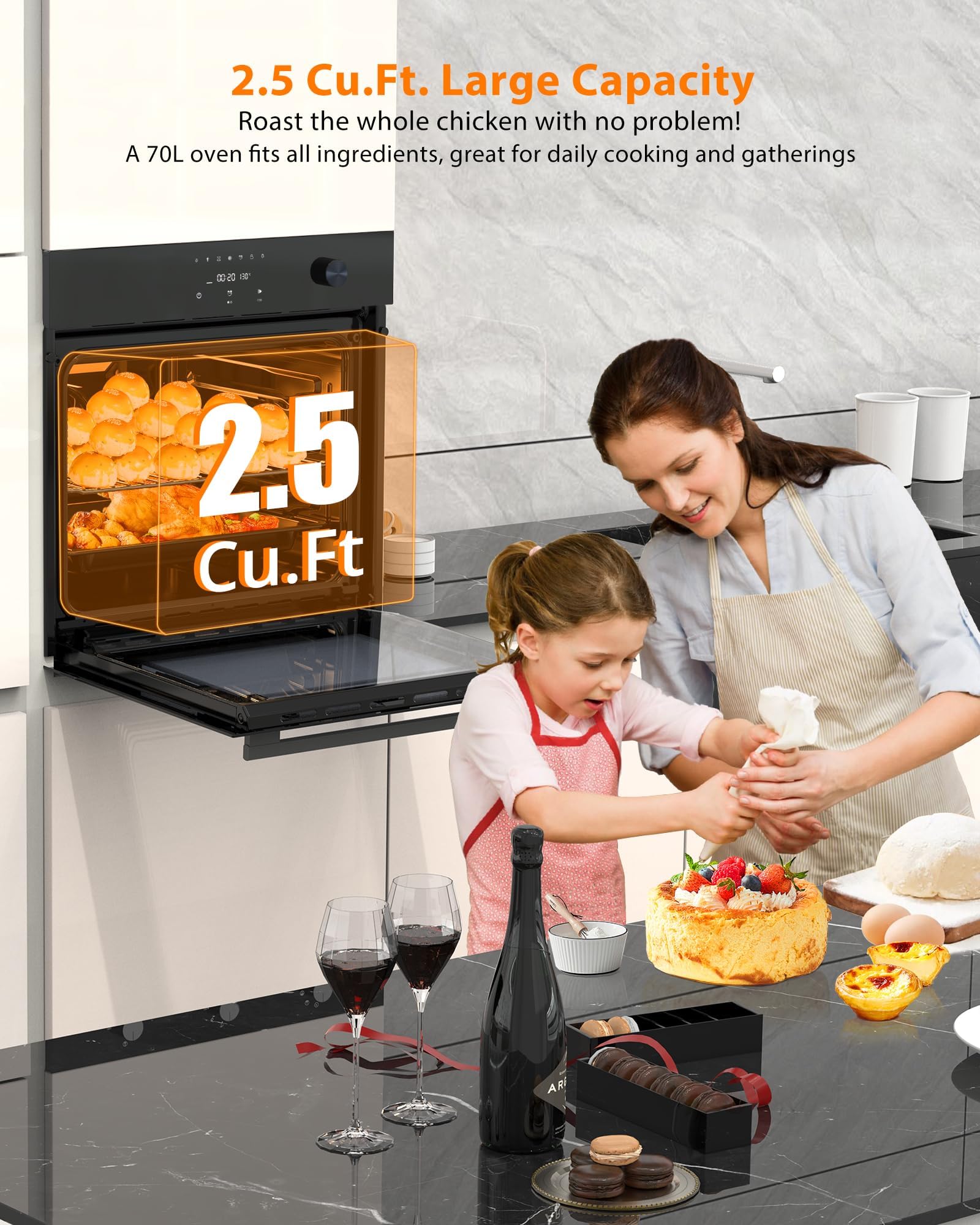 EliteEdge 24in. 2.5 cu. ft. Built-In Wall Oven