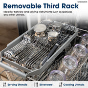 Sharp 18-Inch Built-In Dishwasher with Stainless Steel & Smart